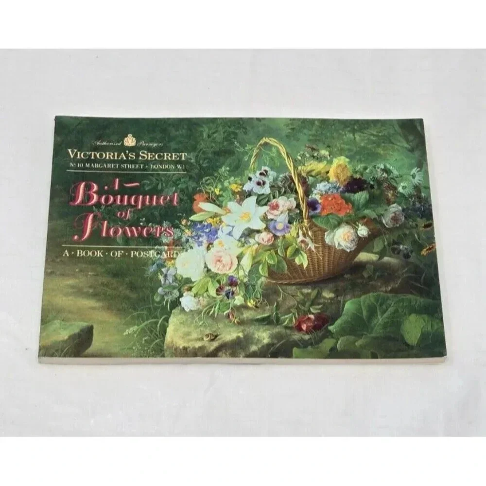 Victoria's Secret 1990 Book of 22 Postcards A Bouquet of Flowers